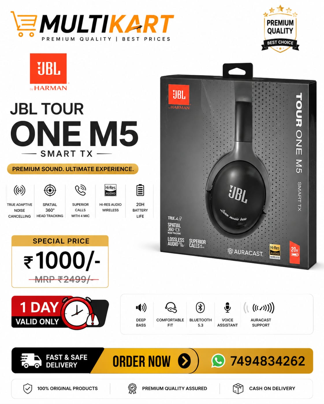 BL TOUR ONE M5 Wireless Headphones